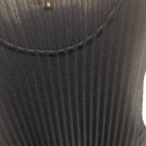 River Island Navy Blue Ribbed Tank Dress - Picture 7 of 9